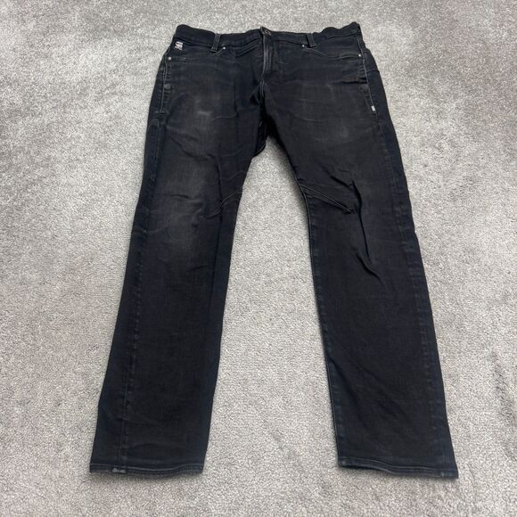 Gstar Raw D-Staq 3D Slim Fit Denim Jeans Mens 33x30 Black Snap Pocket Stretch - Picture 1 of 16